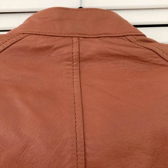 Slim Fit Leather Jacket - Picture 5 of 9